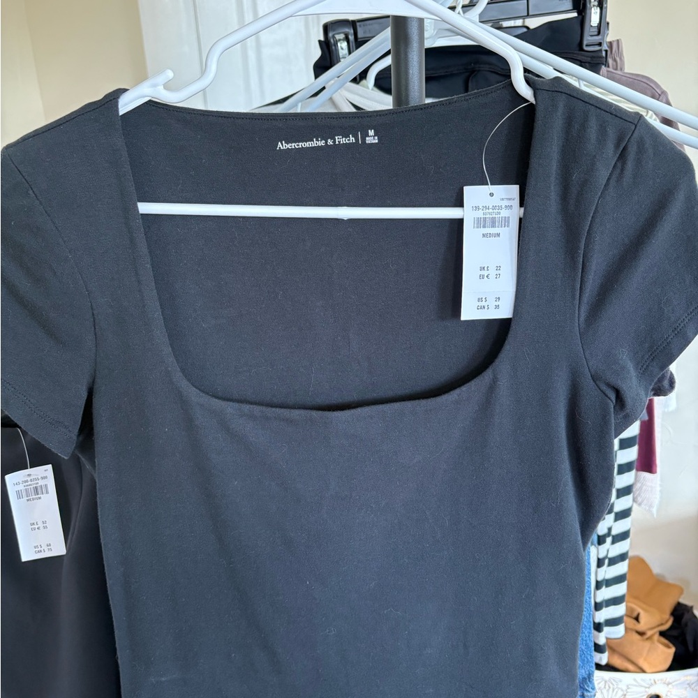 Abercrombie & Fitch Charcoal Short Sleeve Top